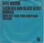 Dave Mason Satin Red And Black Velvet Woman