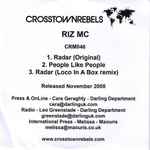 Riz MC Radar